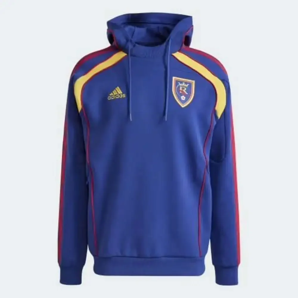 Adidas Real Salt Lake RSL MLS Travel Pullover Hoodie JE5549 New!!! Size XL Men